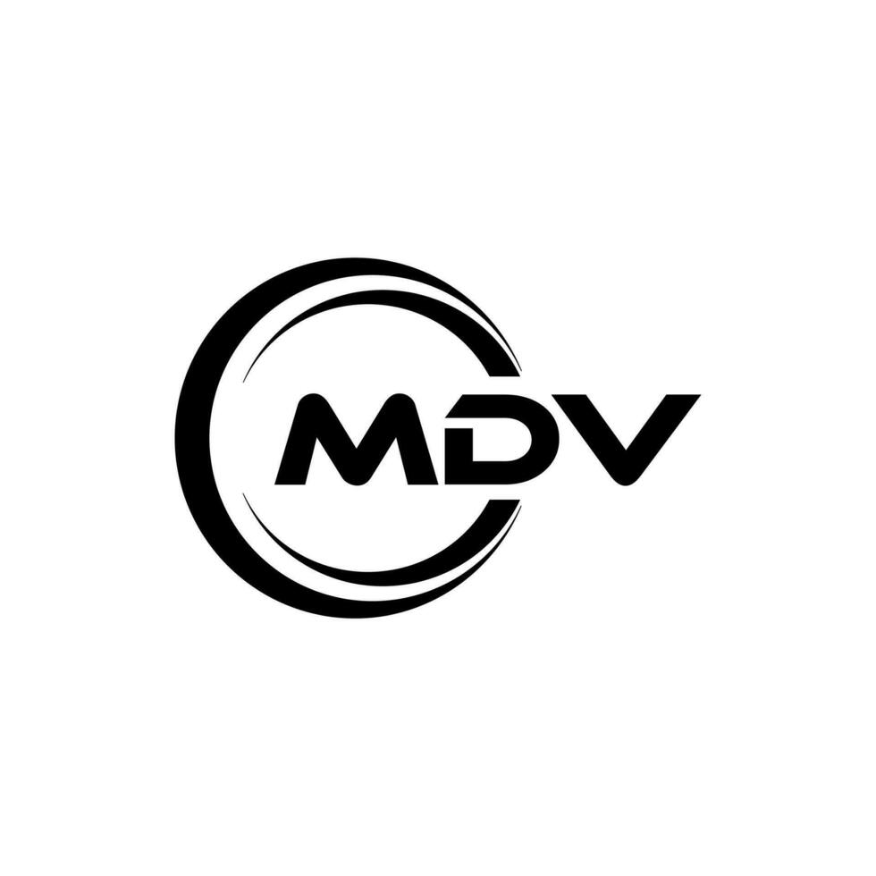 mdv Logo Design, Inspiration zum ein einzigartig Identität. modern Eleganz und kreativ Design. Wasserzeichen Ihre Erfolg mit das auffällig diese Logo. vektor