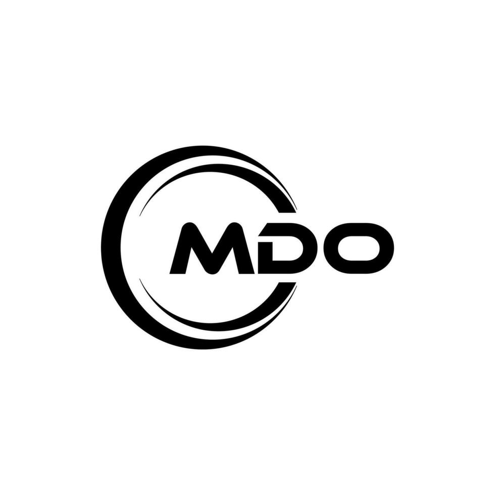 mdo Logo Design, Inspiration zum ein einzigartig Identität. modern Eleganz und kreativ Design. Wasserzeichen Ihre Erfolg mit das auffällig diese Logo. vektor
