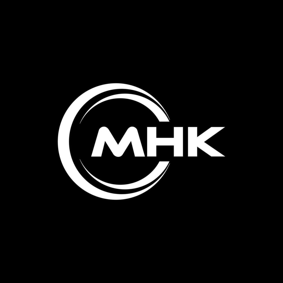 mhk logotyp design, inspiration för en unik identitet. modern elegans och kreativ design. vattenmärke din Framgång med de slående detta logotyp. vektor