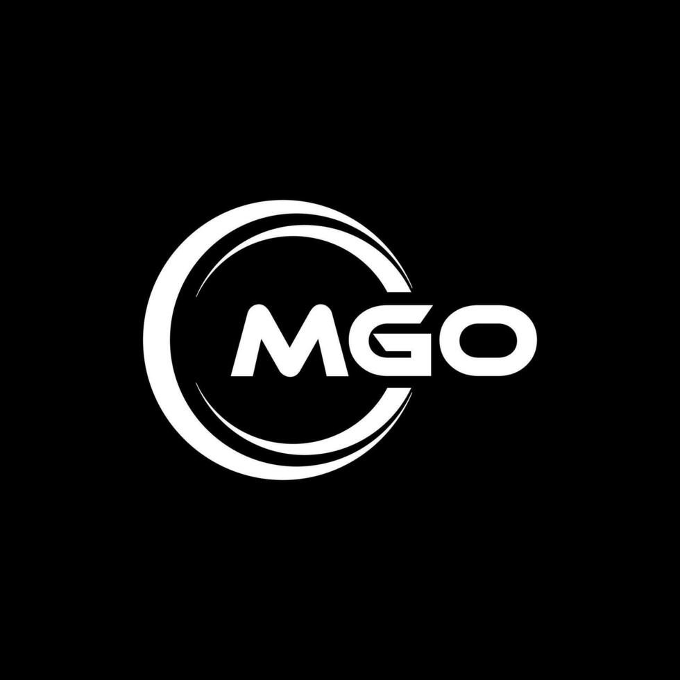 mgo logotyp design, inspiration för en unik identitet. modern elegans och kreativ design. vattenmärke din Framgång med de slående detta logotyp. vektor