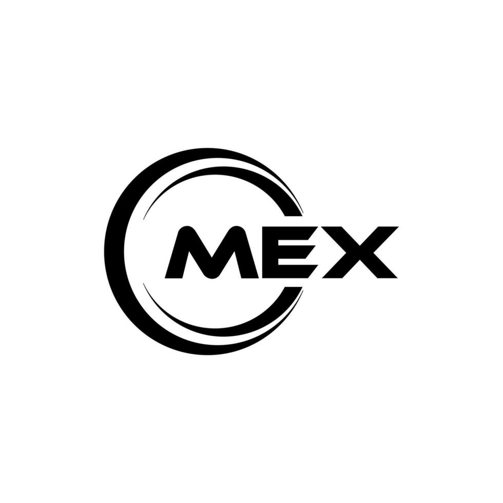 mex logotyp design, inspiration för en unik identitet. modern elegans och kreativ design. vattenmärke din Framgång med de slående detta logotyp. vektor