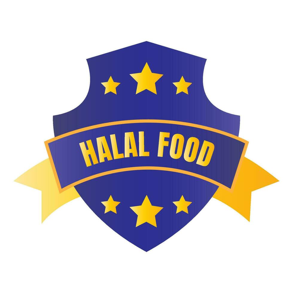 halal Essen zertifiziert Abzeichen Briefmarke, autorisiert halal trinken und Essen Produkt Etikett, genehmigt halal Zeichen Briefmarke vektor