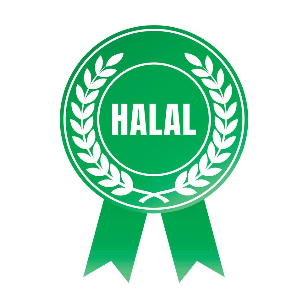 zertifiziert halal Essen Abzeichen Briefmarke, halal Essen und trinken Etikett, zertifiziert halal Essen Abzeichen Symbol vektor
