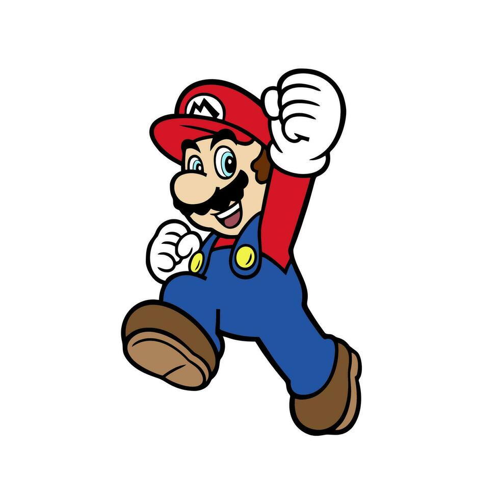 süß Illustration Designs zum das Zeichen im das Super Mario Brüder Spiel vektor