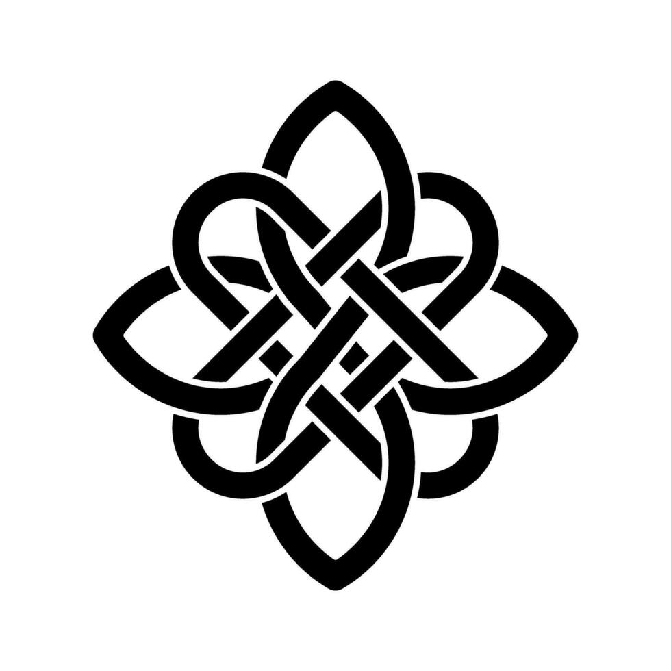 celtic knop ikon vektor. celtic tecken illustration symbol. celtic ritningar symbol eller logotyp. vektor