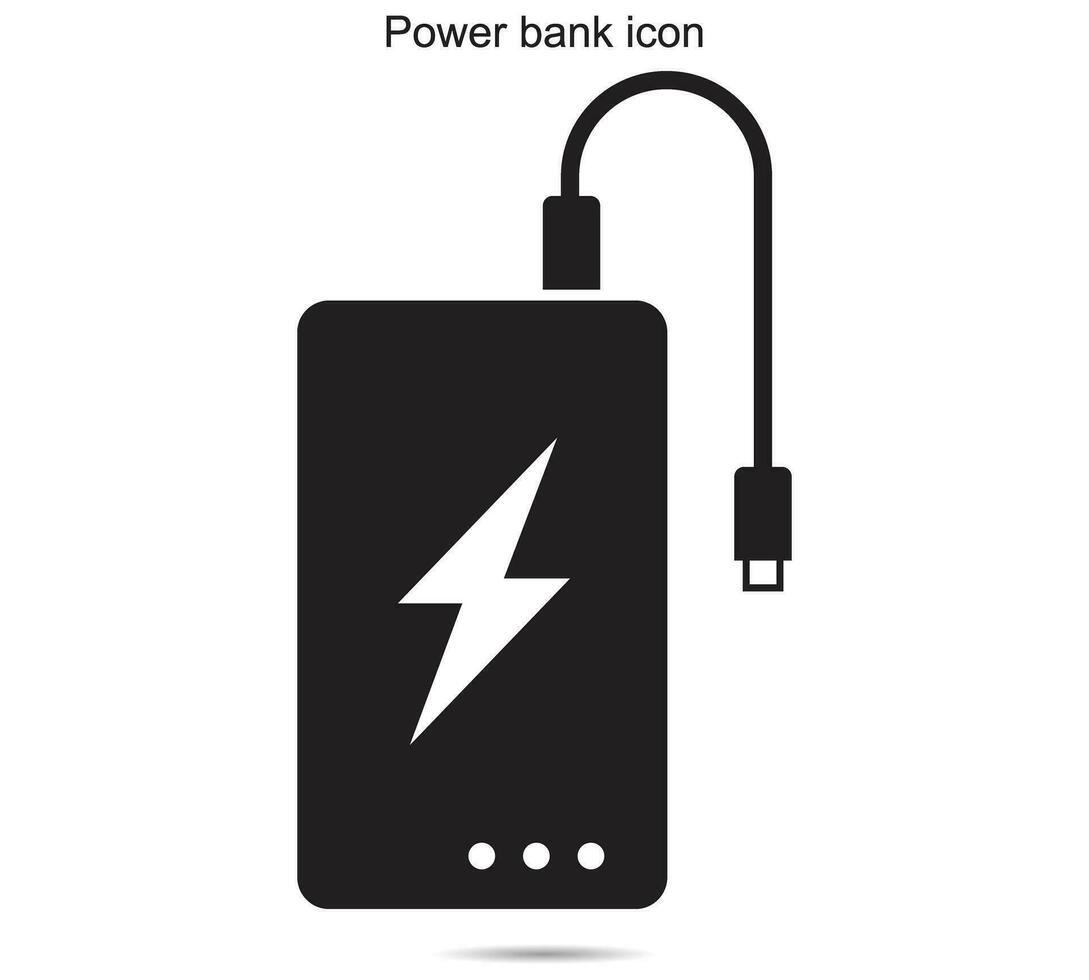 Leistung Bank Symbol, Vektor Illustration.