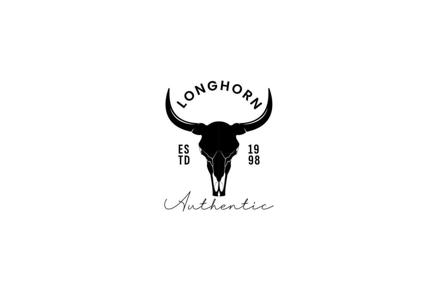 Longhorn Logo Vektor Symbol Illustration