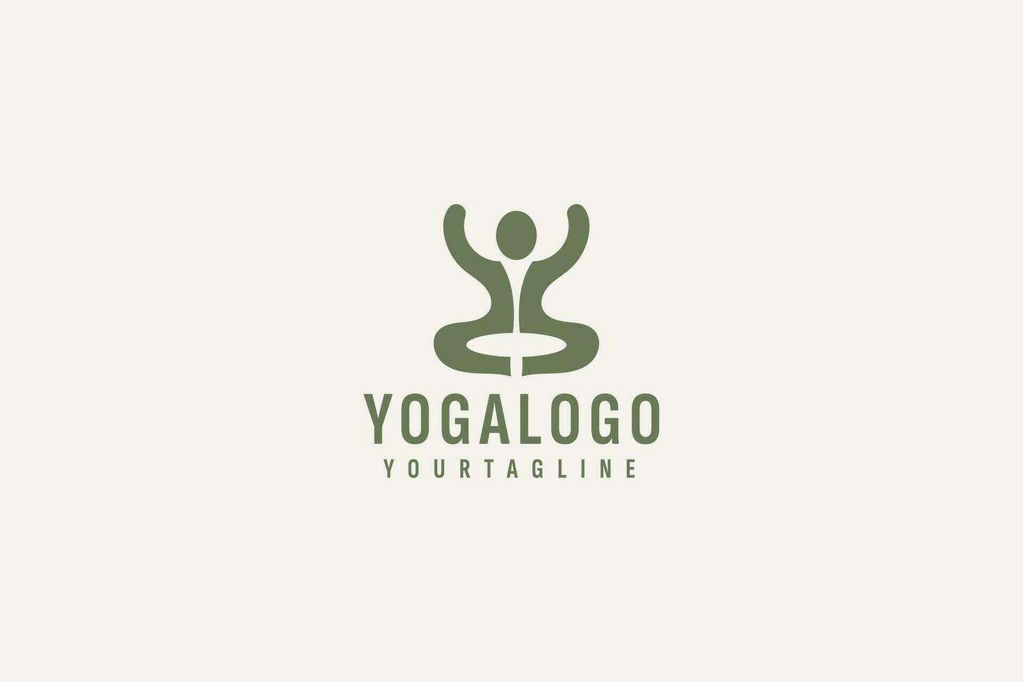 Yoga Logo Vektor Symbol Illustration