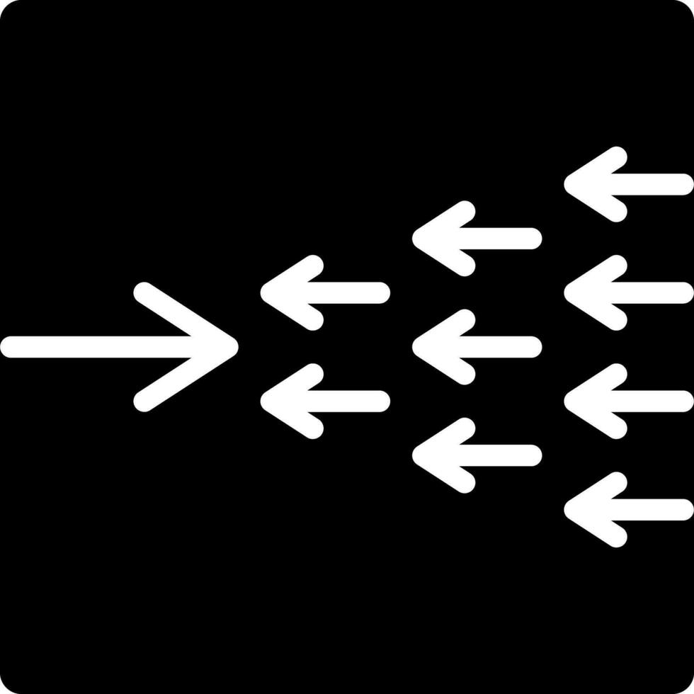 solide Symbol zum Ausnahme vektor