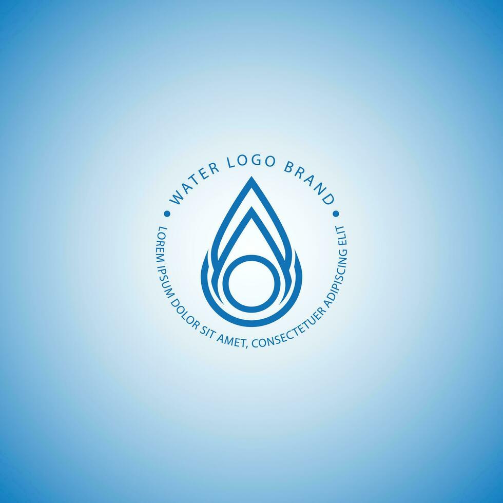 Wasser-Logo-Vektor vektor