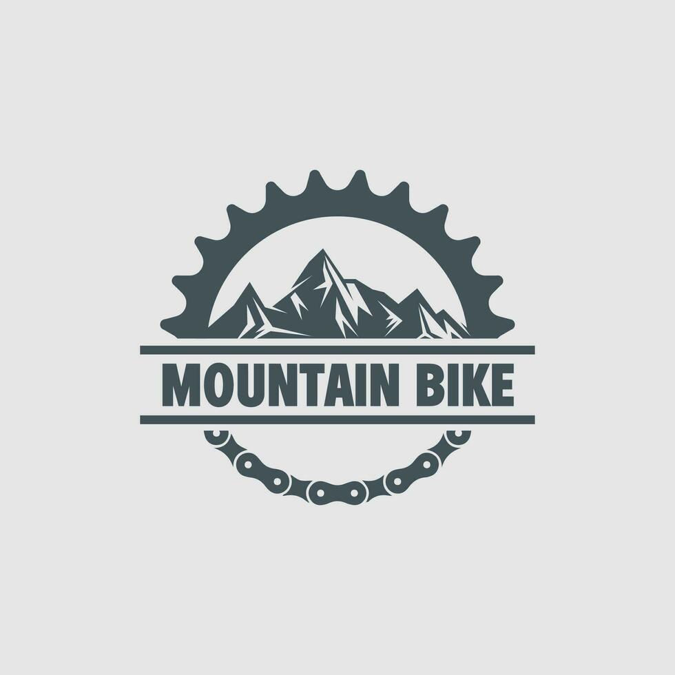 Mountainbike-Logo-Vektor vektor