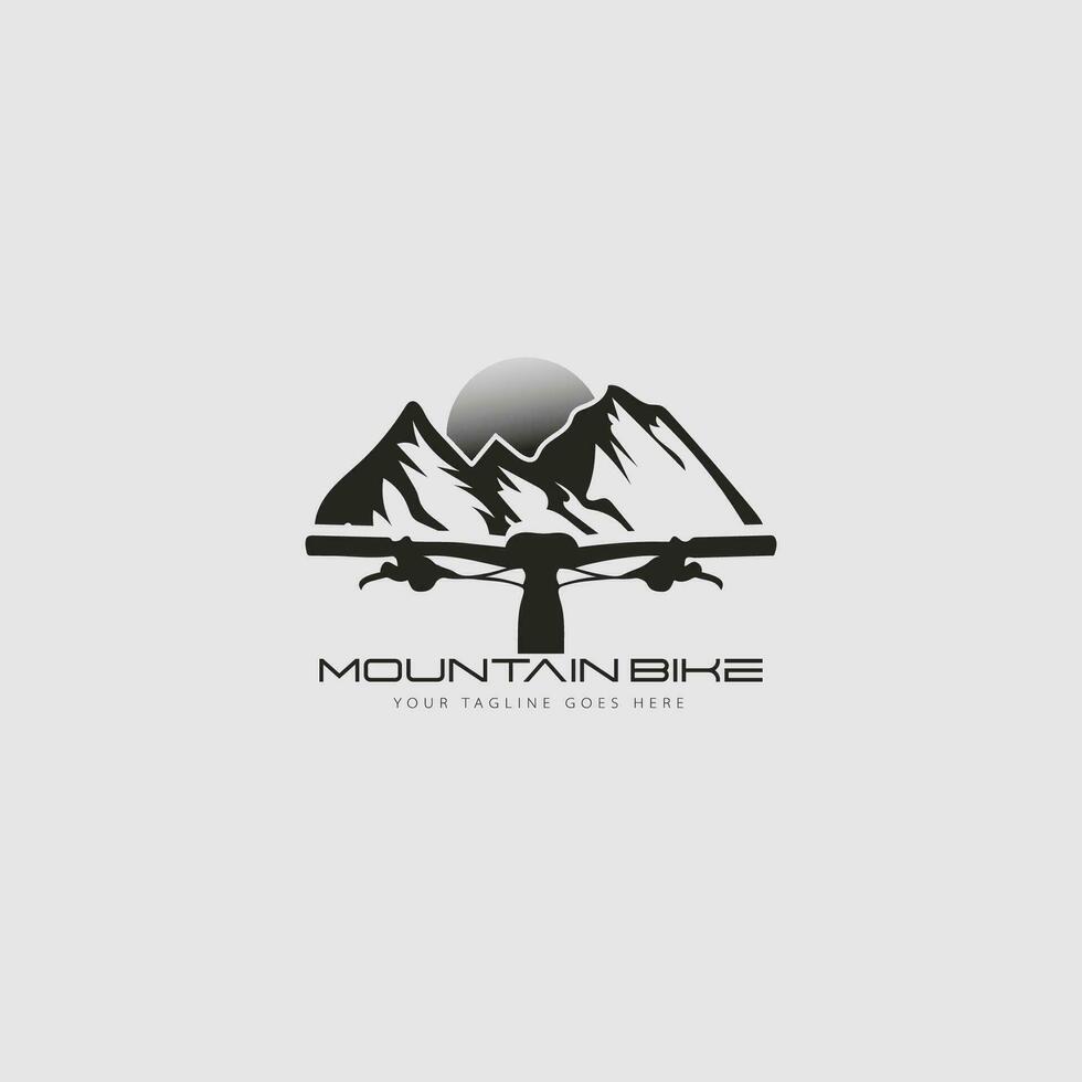 Mountainbike-Logo-Vektor vektor