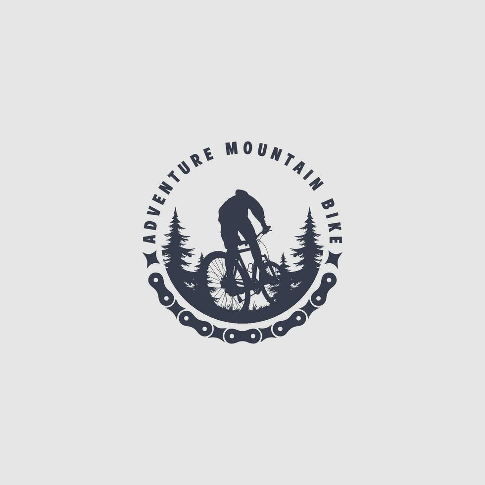 Mountainbike-Logo vektor