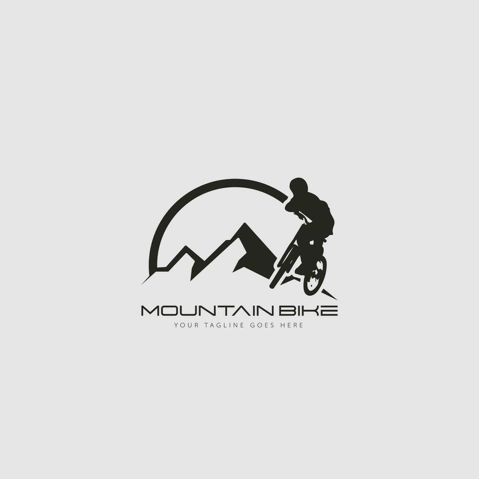 Mountainbike-Logo-Vektor vektor