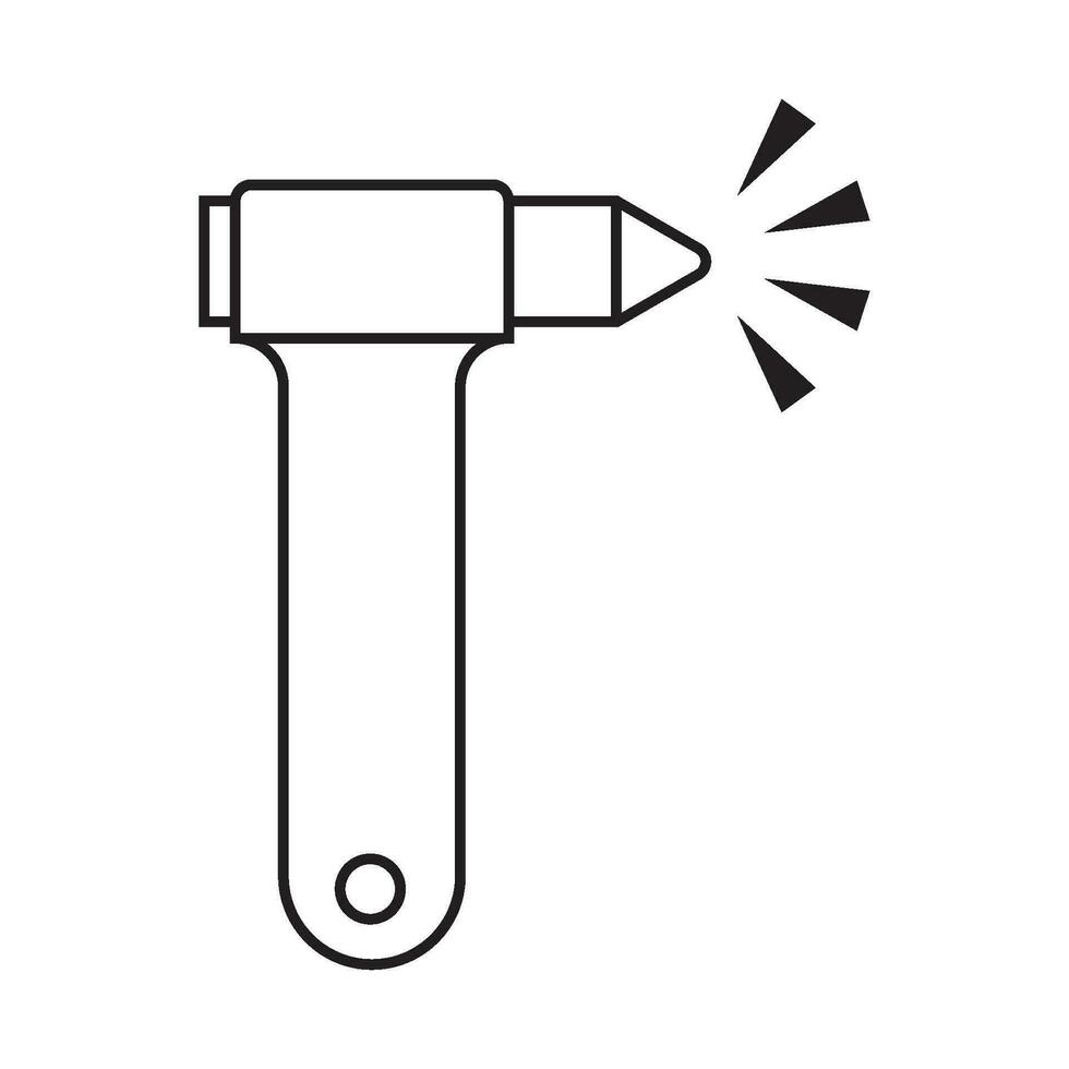 Notfall Hammer oder Auto Glas Unterbrecher Symbol 27970953 Vektor Kunst bei  Vecteezy