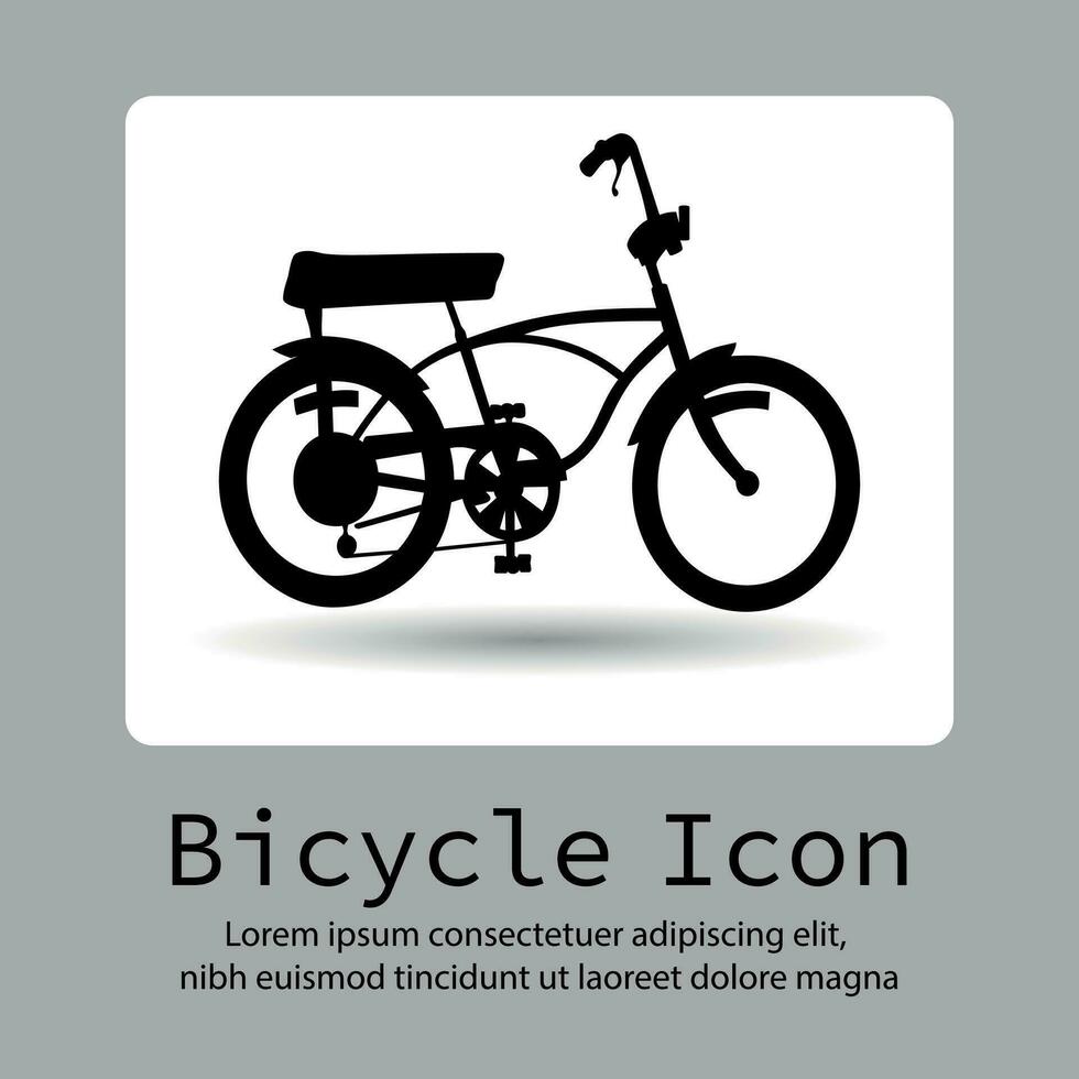 cykel ikon, cykel ikon, bycicle logotyp, cykel vektor silhuett på en platt knapp vektor.