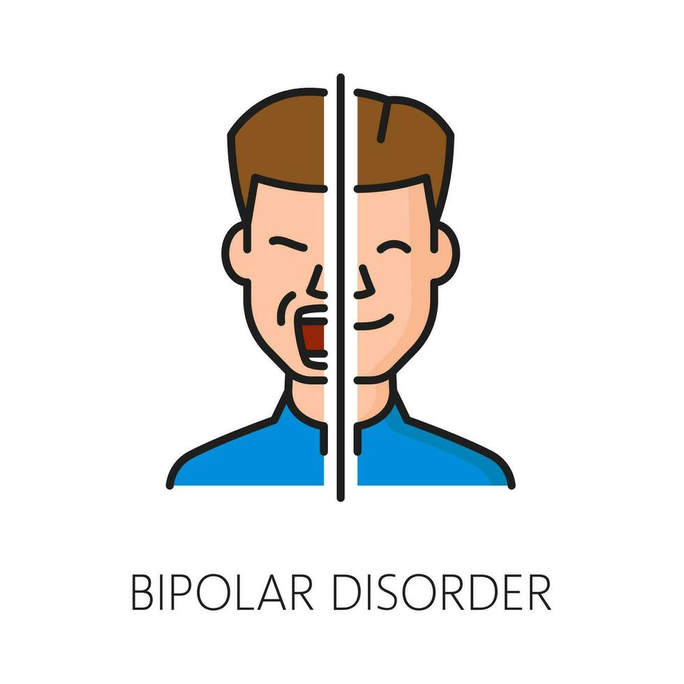 bipolär oordning psykologisk oordning problem vektor