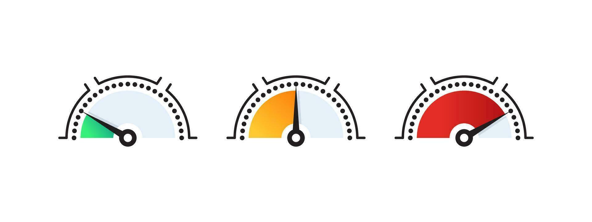 Tachometer, Geschwindigkeitsmesser Symbol. Geschwindigkeit