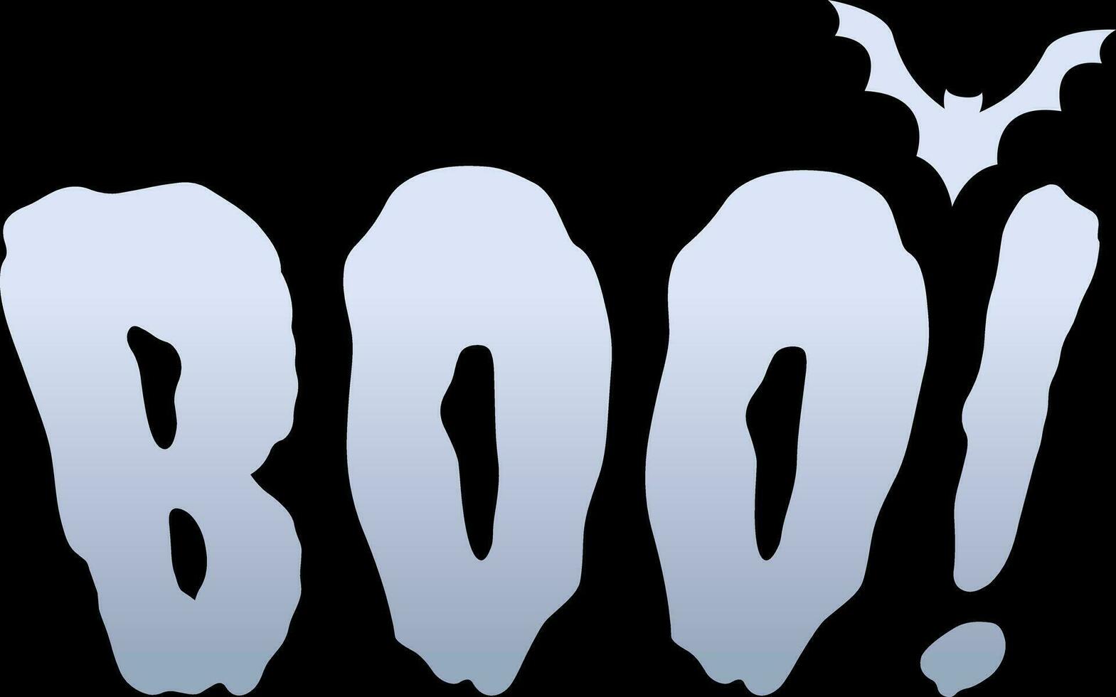 Halloween-Boo-Illustration vektor