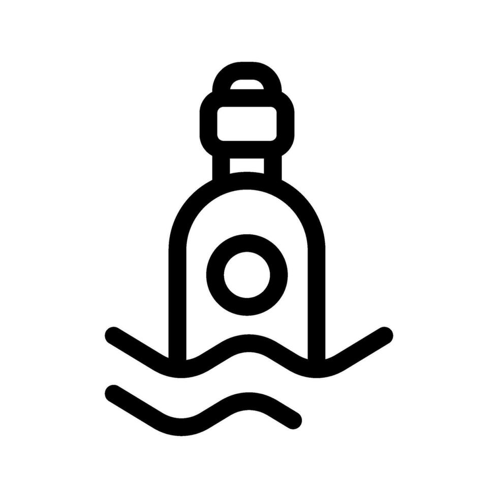 Botschaft im ein Flasche Symbol Vektor Symbol Design Illustration