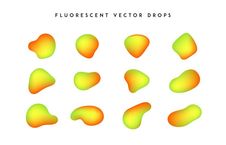 Gradienten lebendige Formen. Moderne abstrakte bunte Vektorflüssigkeitsansammlung. vektor