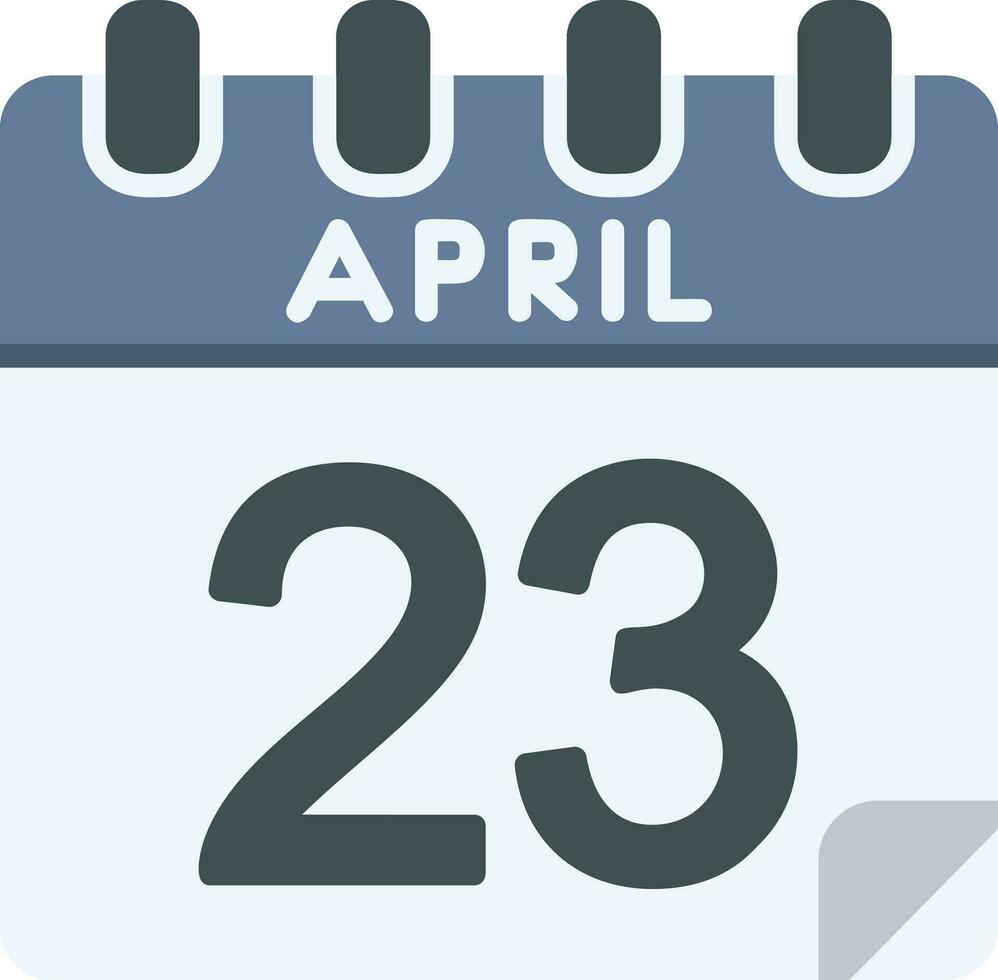 23 april linje ikon vektor