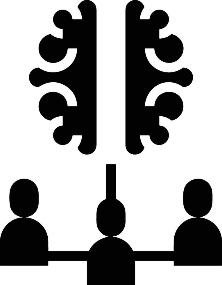 Gehirn Idee Symbol Symbol Vektor Bild. Illustration von das kreativ Intelligenz denken Design Bild. eps 10