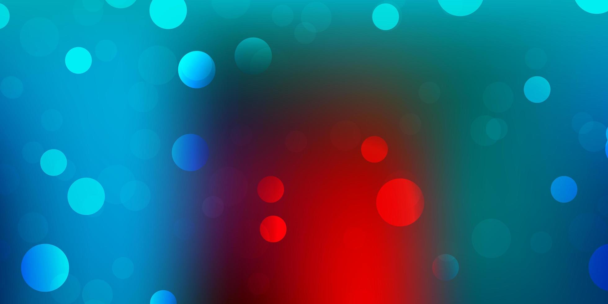 ljusblå, röd vektorbakgrund med slumpmässiga former. vektor