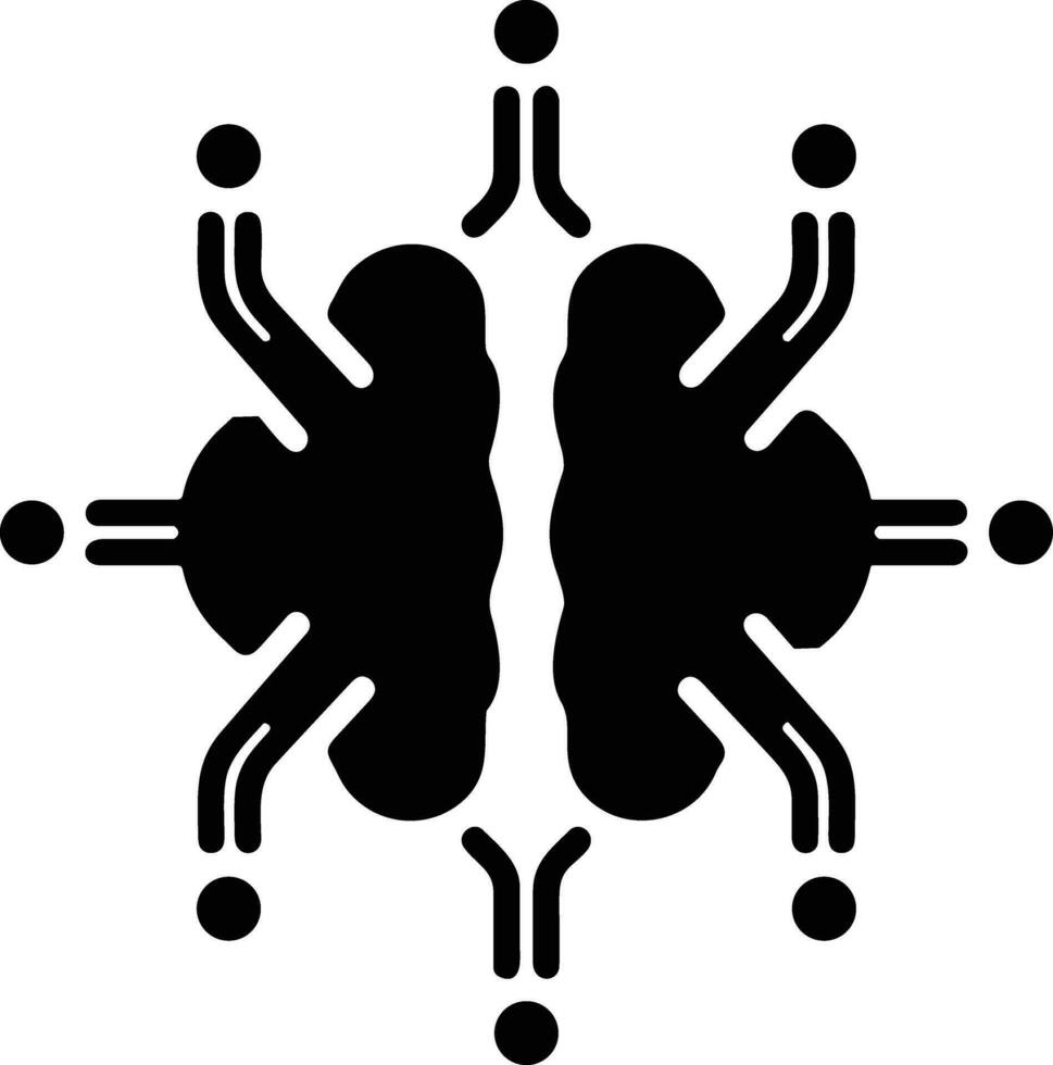 Gehirn Idee Symbol Symbol Vektor Bild. Illustration von das kreativ Intelligenz denken Design Bild