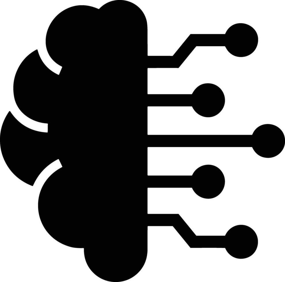 Gehirn Idee Symbol Symbol Vektor Bild. Illustration von das kreativ Intelligenz denken Design Bild