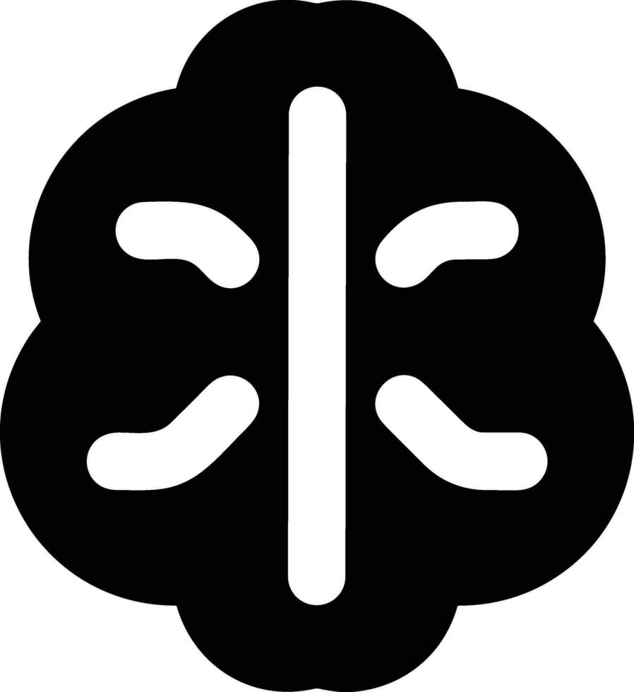 Gehirn Idee Symbol Symbol Vektor Bild. Illustration von das kreativ Intelligenz denken Design Bild