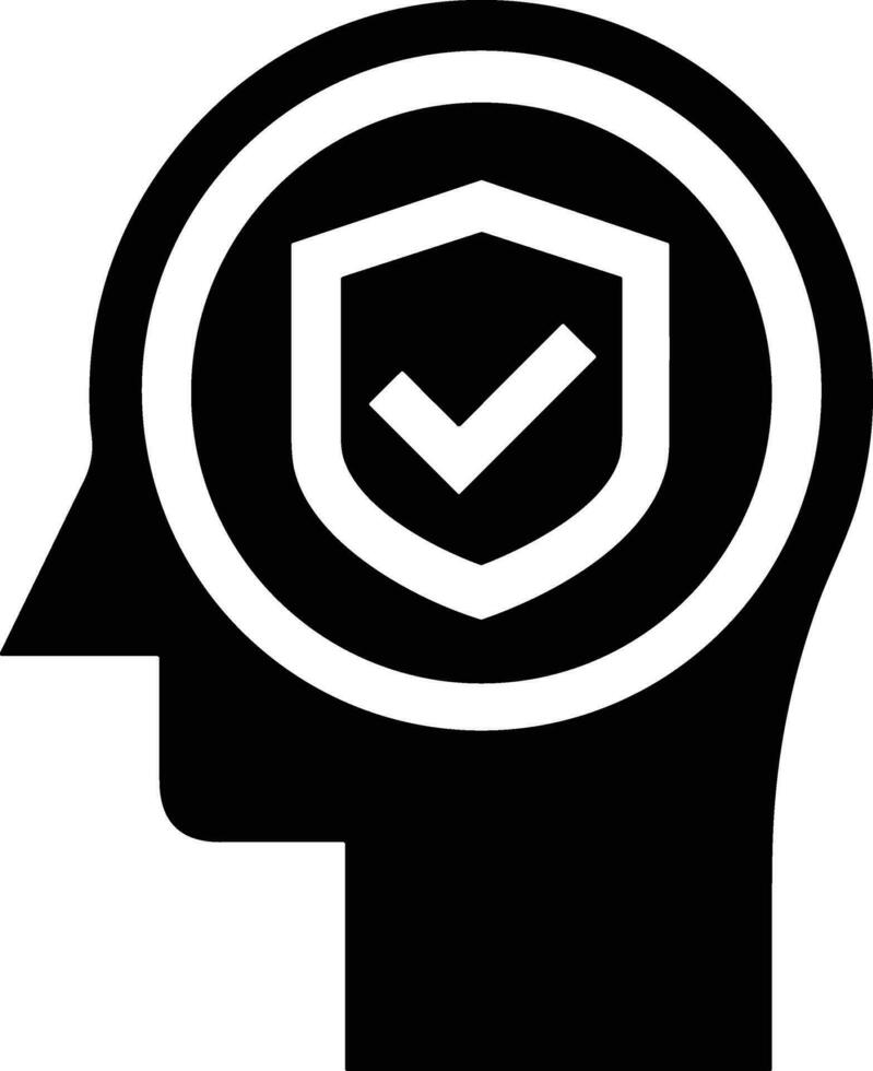 Gehirn Idee Symbol Symbol Vektor Bild. Illustration von das kreativ Intelligenz denken Design Bild