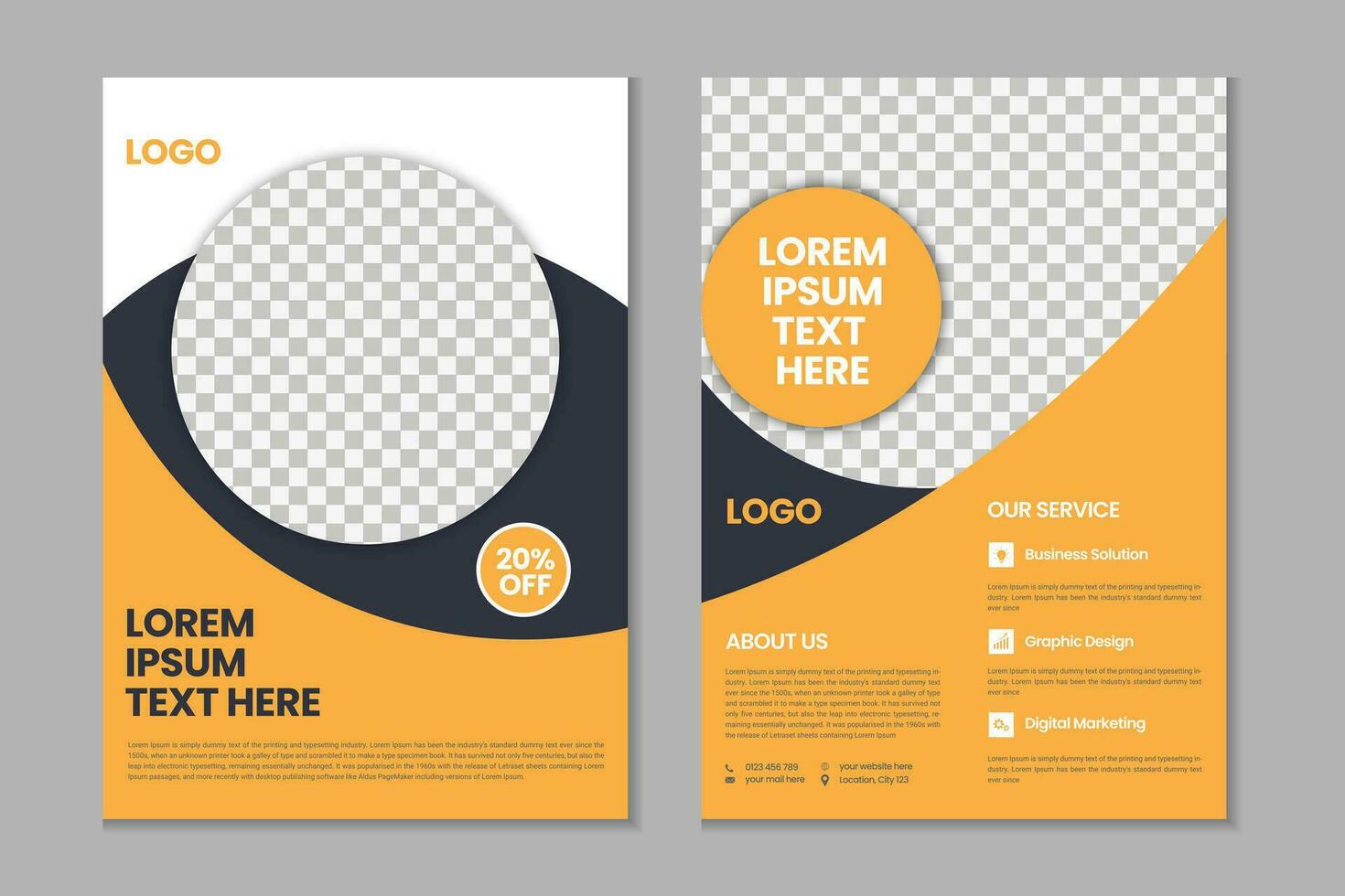 korporativ Buch Startseite Design, Flyer Vorlage Design, Geschäft Broschüre, jährlich Bericht, Portfolio, Zeitschrift, Poster, modern Präsentation, a4 Größe Banner Vorlage Design vektor