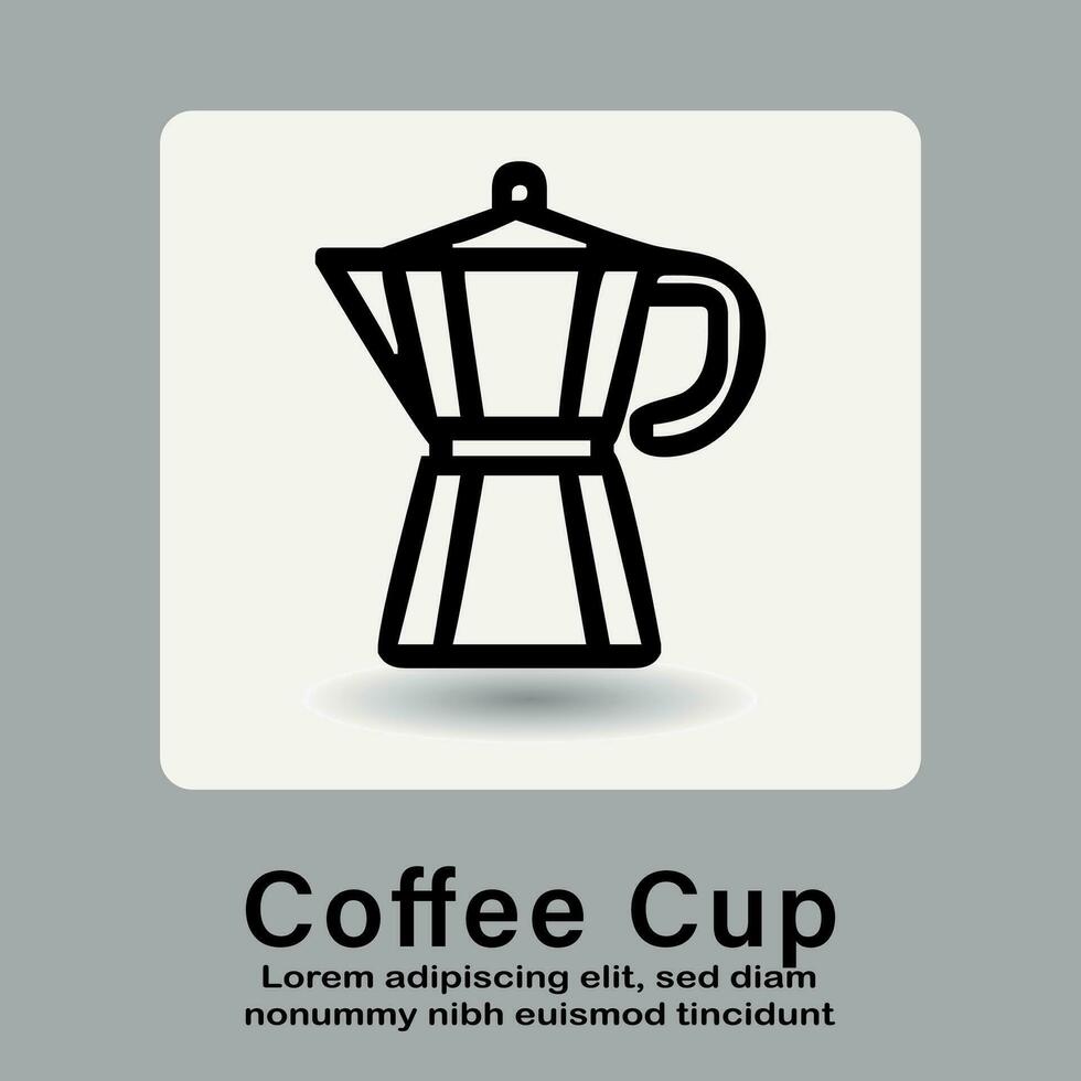 Kaffee Tasse Symbol, heiß Kaffee Tasse Symbol zum verwenden Apps und Websites Vektor Illustration.