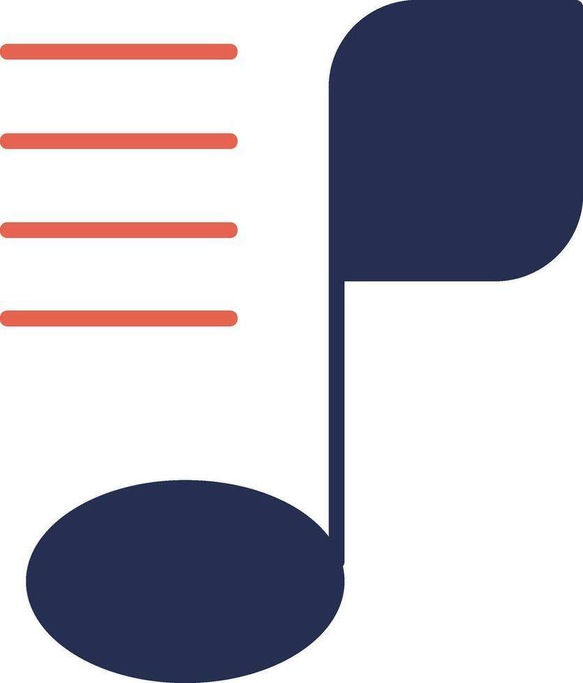 Musik-Flat-Symbol vektor