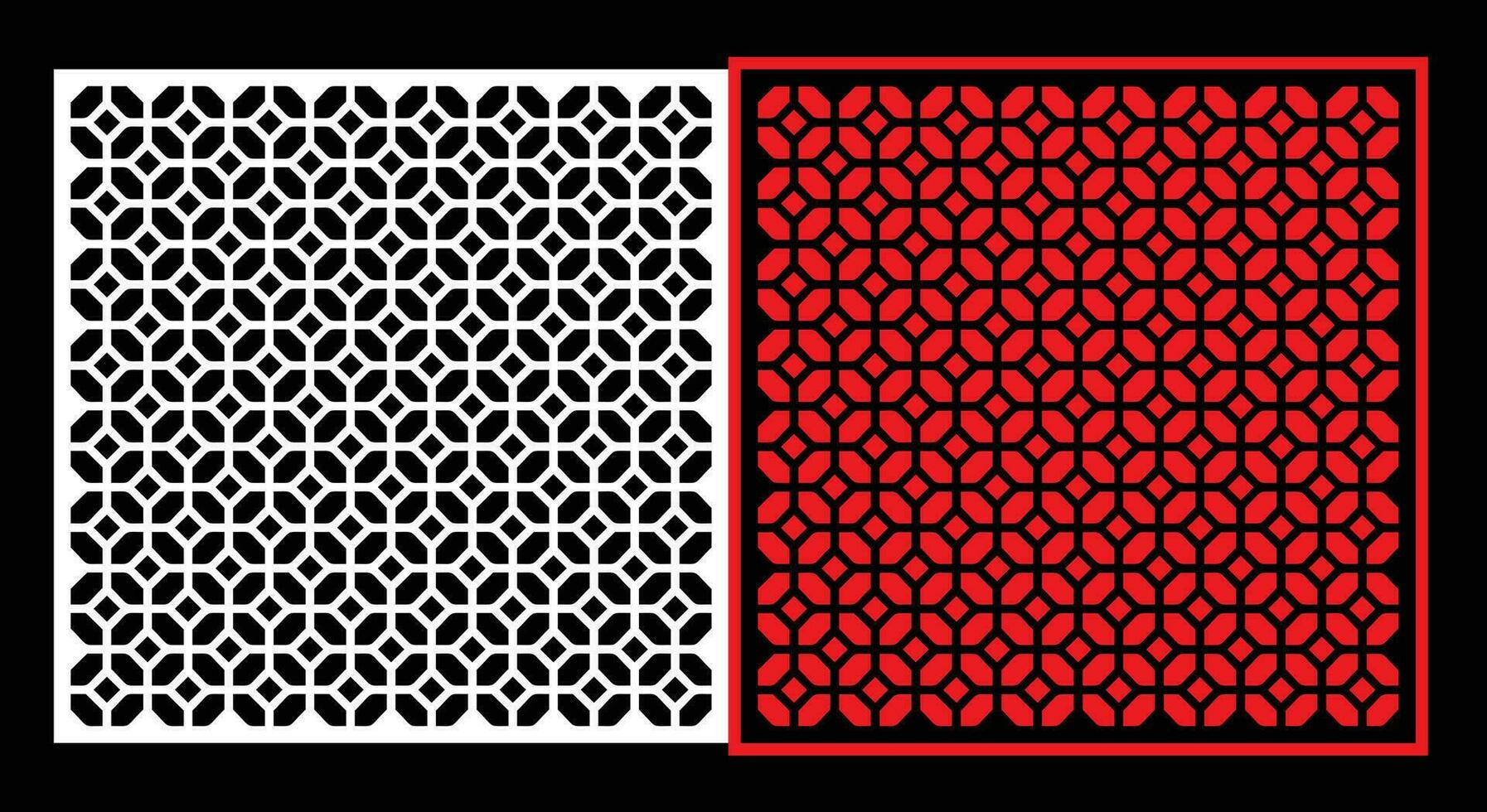 dekorativ Mauer Paneele einstellen jali Design cnc Muster, Laser Schneiden Muster, Router CNC-Schneiden. vektor