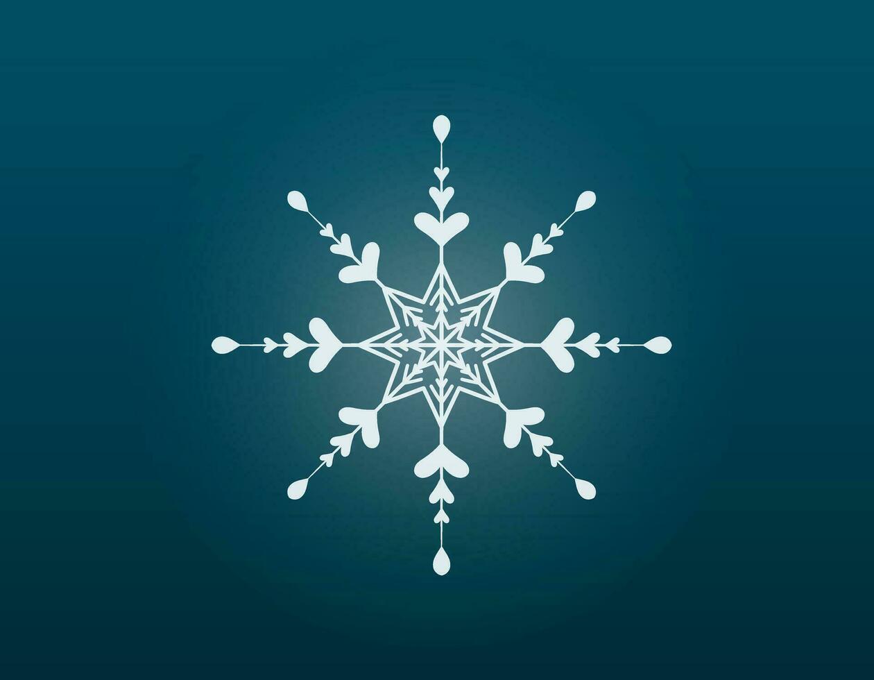 vektor isolerat tecknad serie vinter- lysande filigran snöflinga.