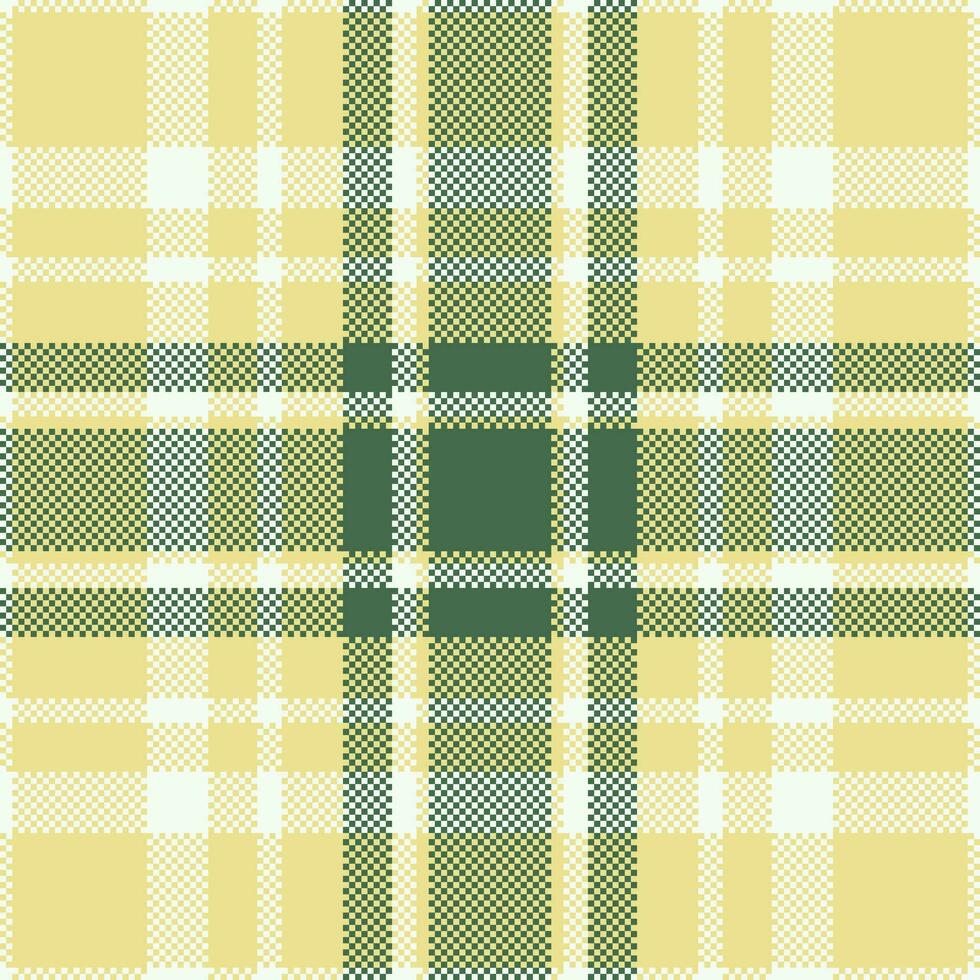 pixel bakgrund vektor design. modern sömlös mönster pläd. fyrkant textur tyg. tartan skott textil. skönhet Färg madras prydnad.