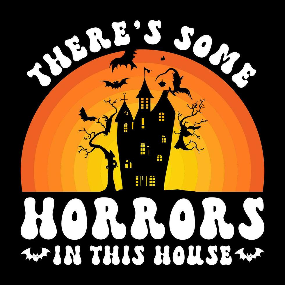 rolig halloween tshirt citat design Lycklig halloween vektor, pumpa, häxa, läskigt, spöke, silhuett vektor