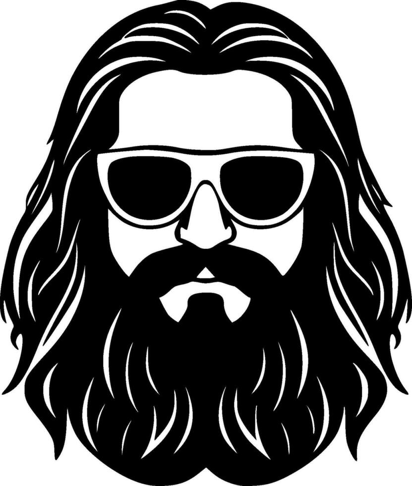 Hippie - - hoch Qualität Vektor Logo - - Vektor Illustration Ideal zum T-Shirt Grafik