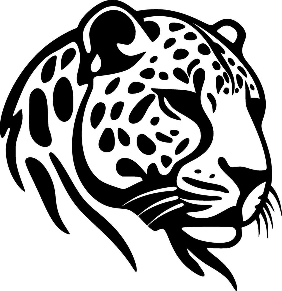 leopard - minimalistisk och platt logotyp - vektor illustration