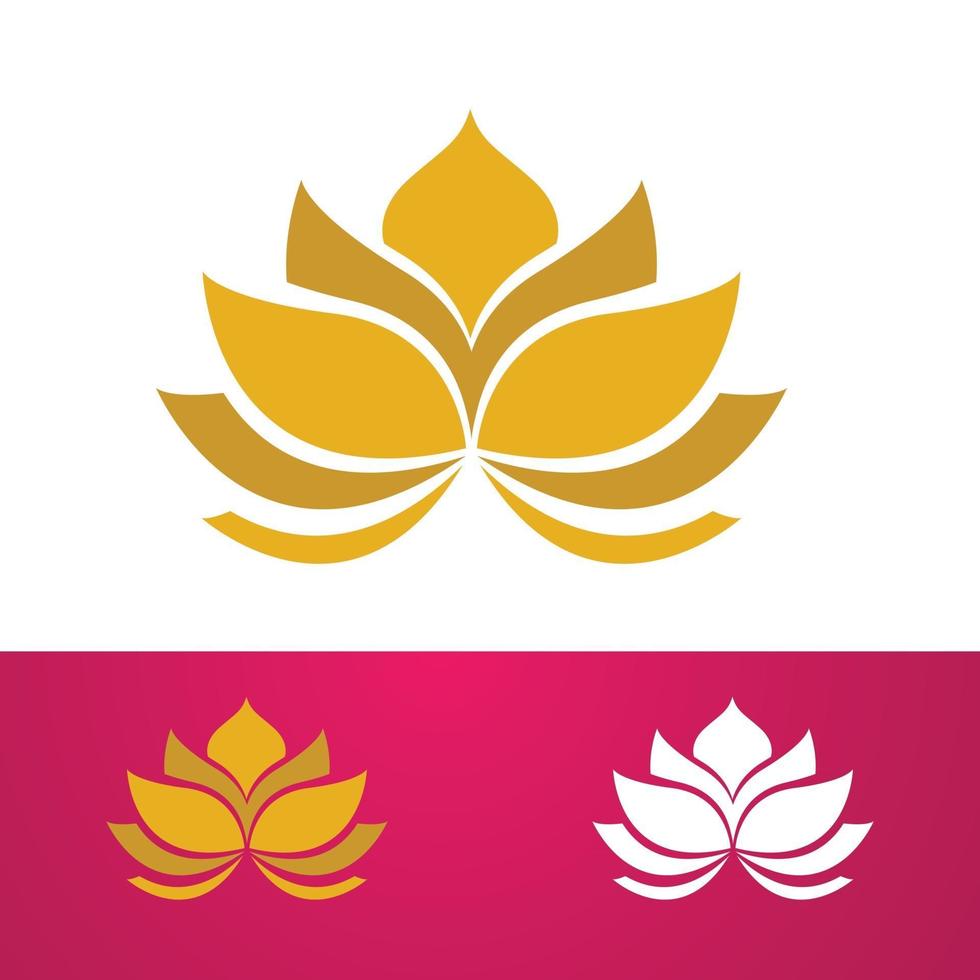 lotusblommor logotyp mall vektor