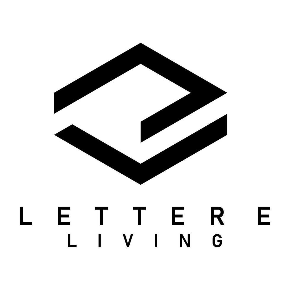 Brief e Logo Design Vektor Kunst