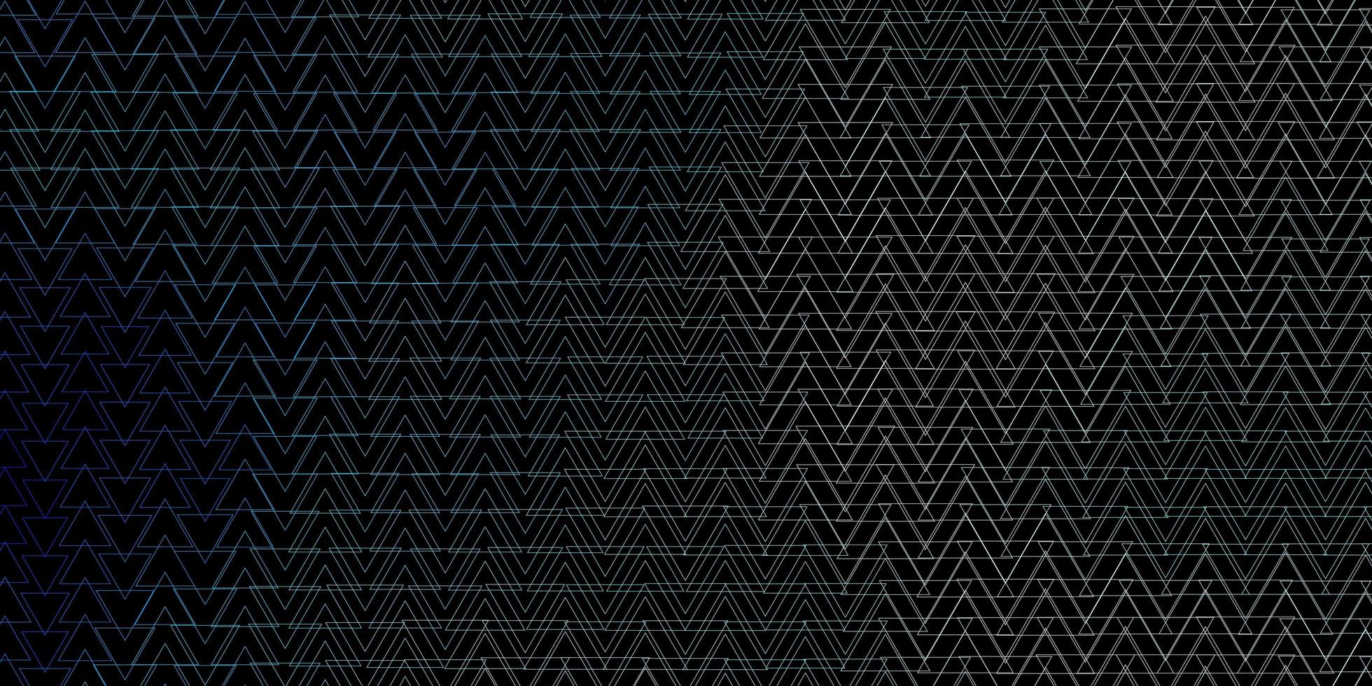 dunkelblaue Vektortextur mit dreieckigem Stil. schöne Illustration mit Dreiecken im Naturstil. Vorlage für Tapeten. vektor
