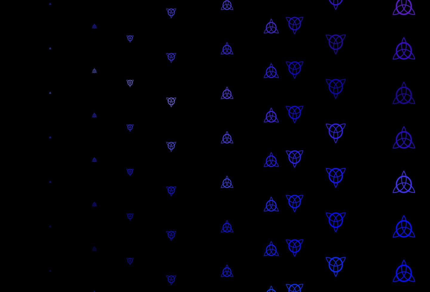 mörkrosa, blå vektormönster med magiska element. vektor