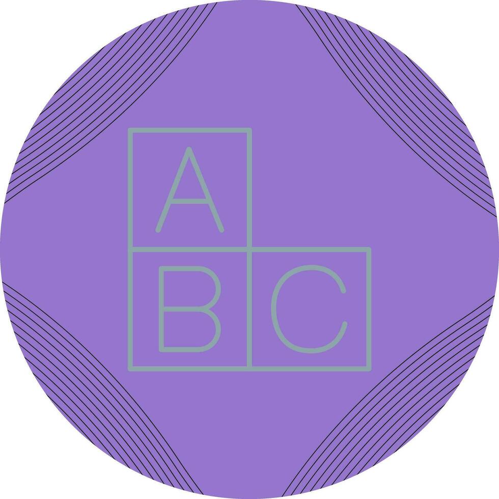 ABC-Vektorsymbol vektor