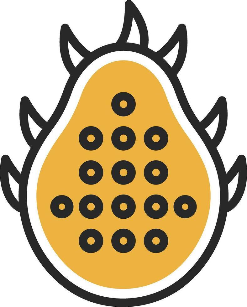 Drachen Obst Vektor Symbol Design