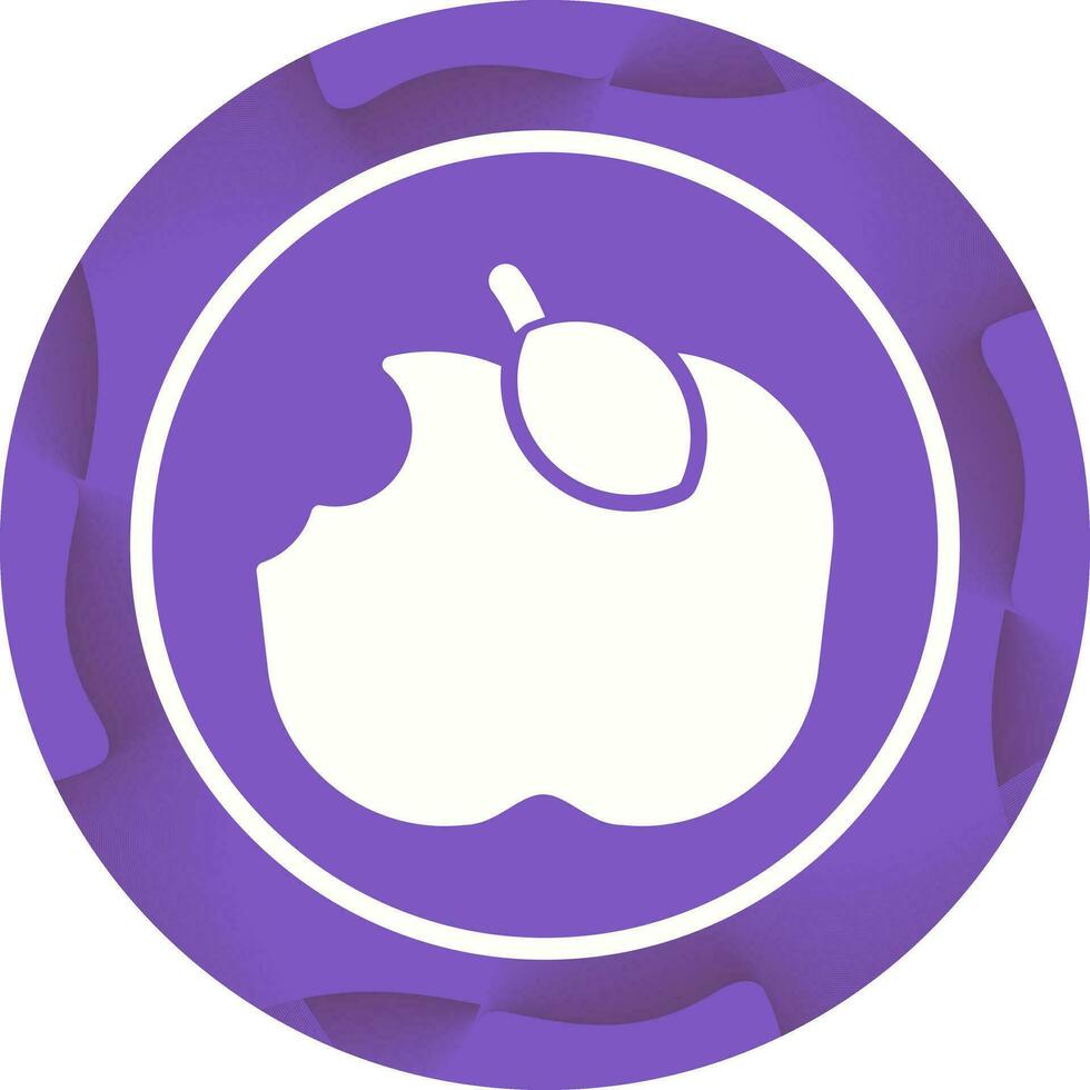 Apfel gegessen Vektor Symbol