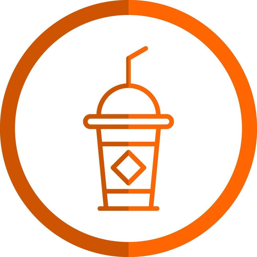 Eiskaffee-Vektor-Icon-Design vektor