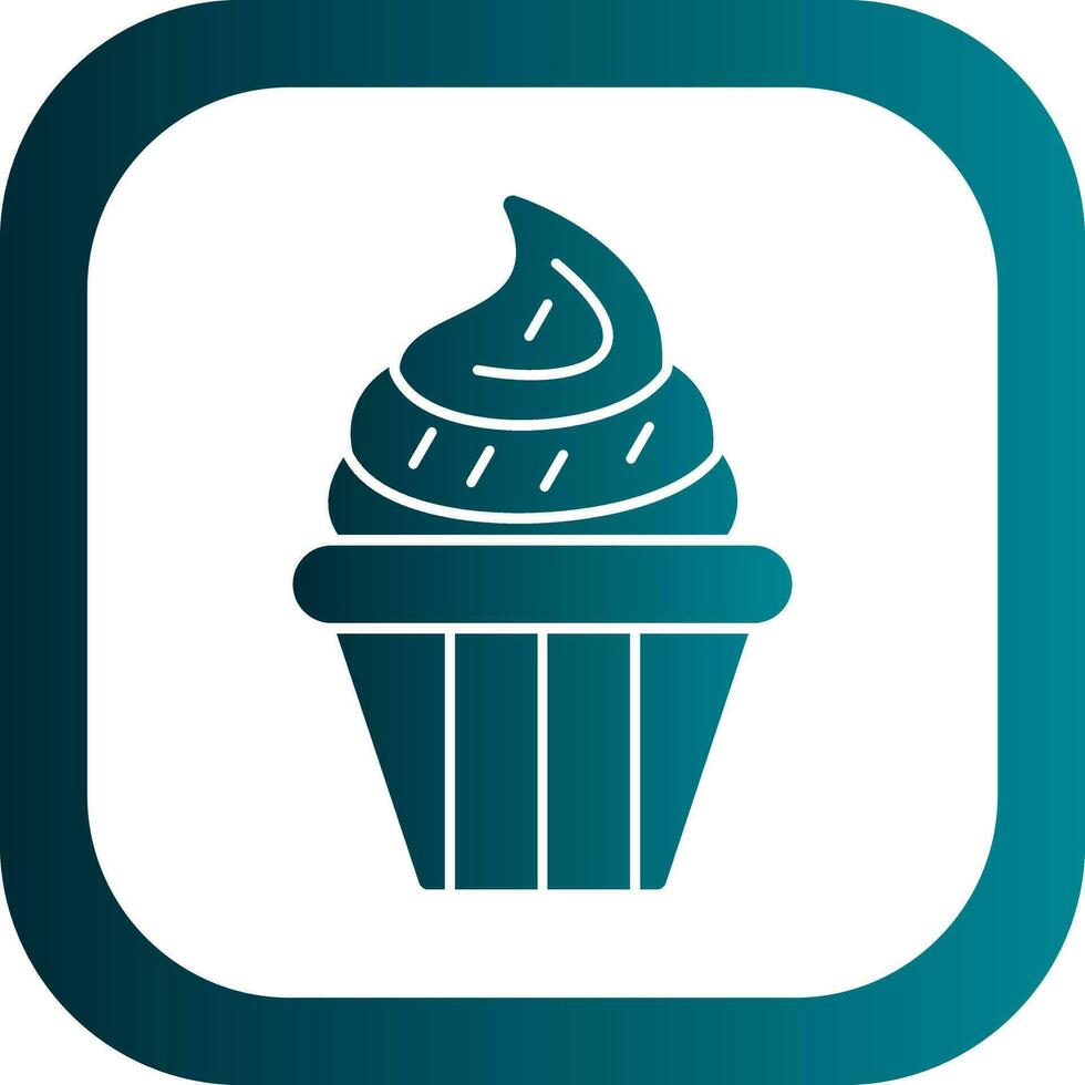 Cupcake-Vektor-Icon-Design vektor